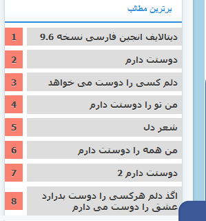 نمایش مطالب برتر به