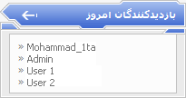 بازدیدکنندگان امروز