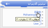 ماژول برترین کاربران