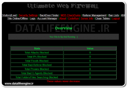 ماژول دیوار آتشین (Ultimate Web Firewall)