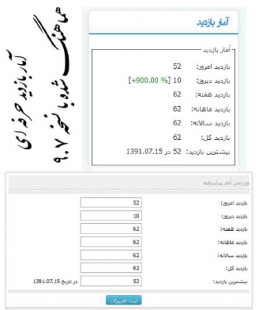 آمار بازدید هماهنگ